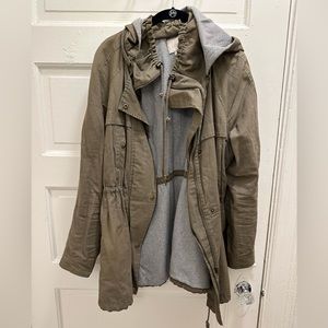 Loft Light fall olive green utility jacket